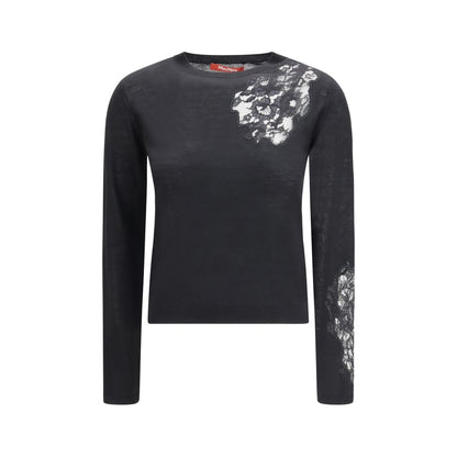 Black Silk Sweatshirt