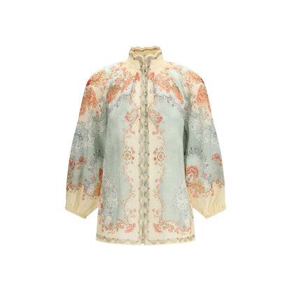 Multicolor Ramie Blouse