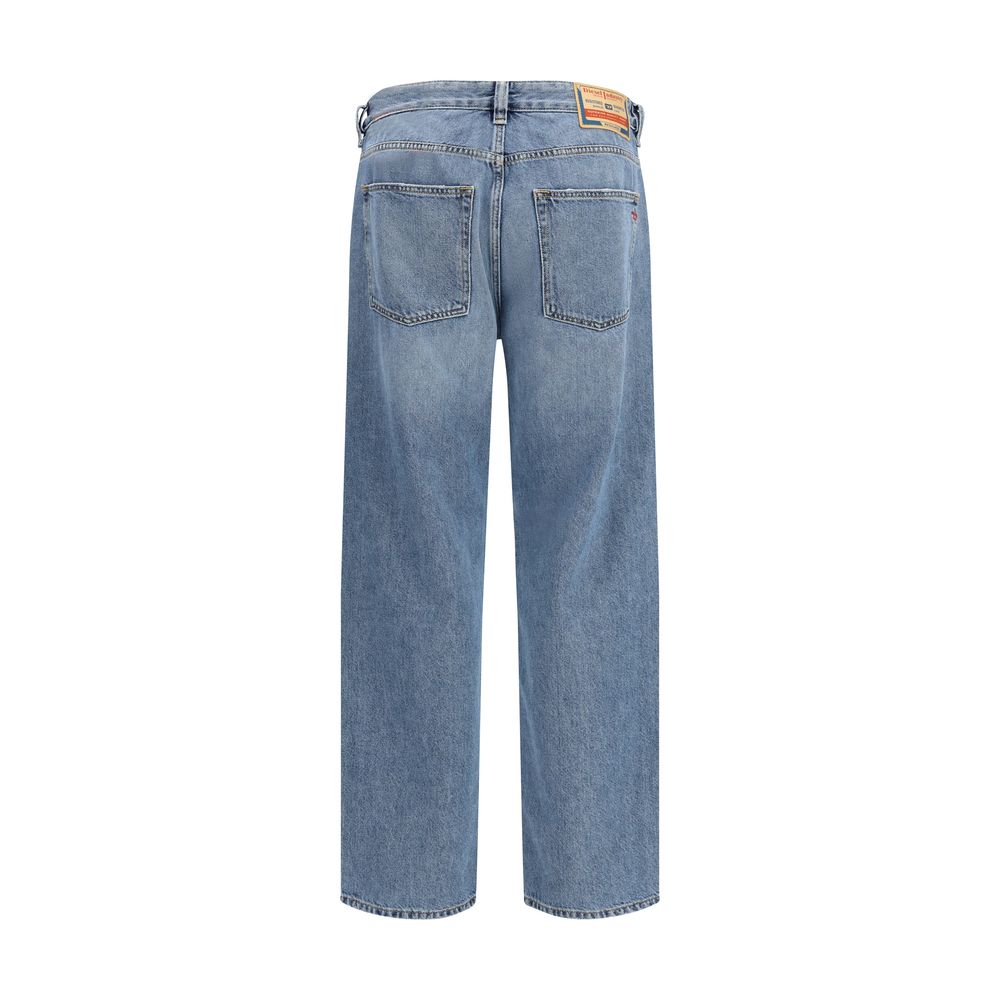Blue Cotton Relaxed Fit Jeans