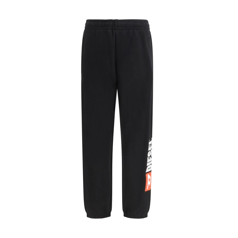 Black Cotton Casual Pants