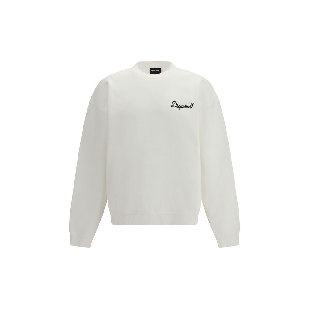 White Cotton Sweatshirt