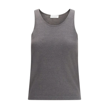 Gray Cashmere Top