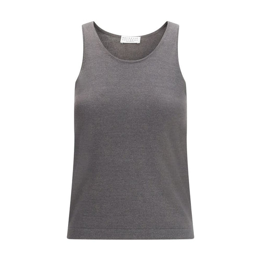 Gray Cashmere Top