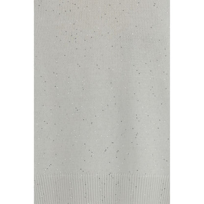 White Cotton Sweatshirt