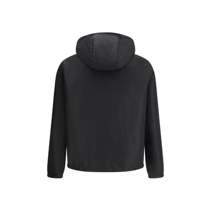 Black Polyester Shell Jacket