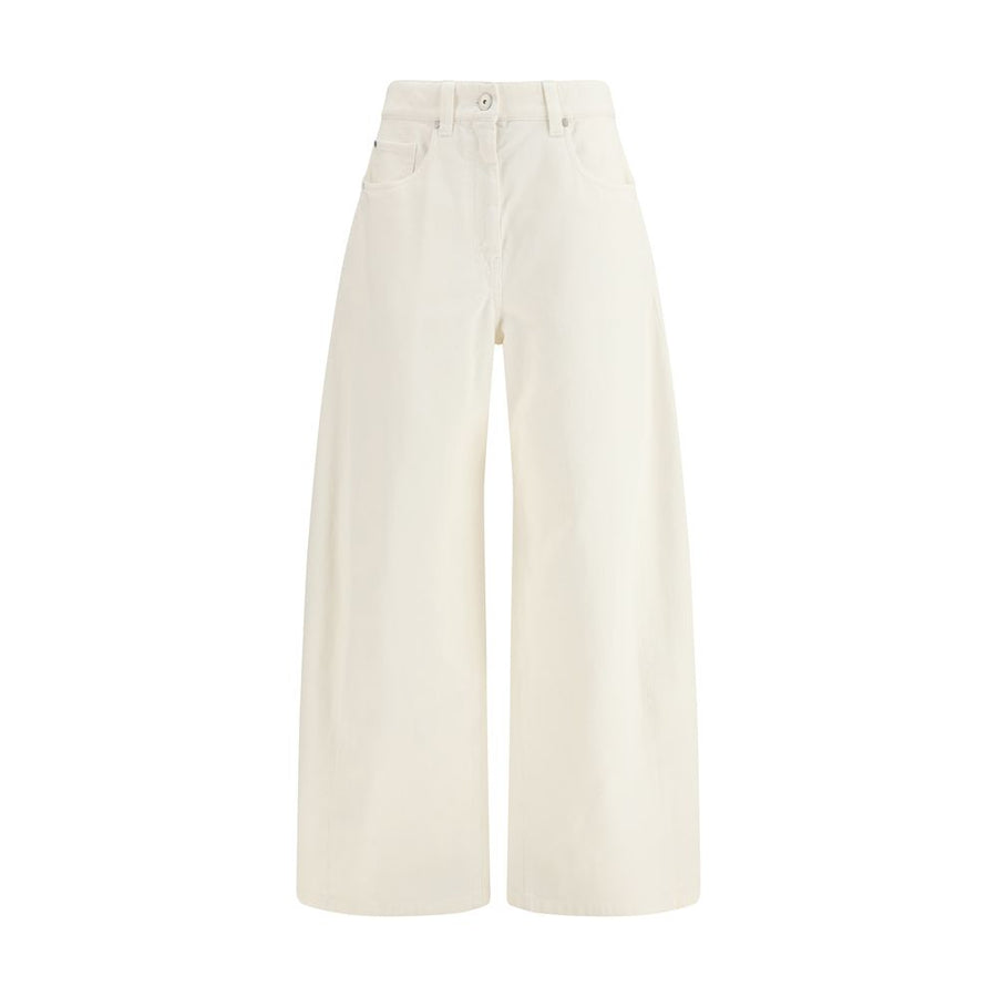 Beige Cotton Pants