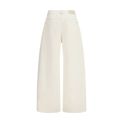 Beige Cotton Pants