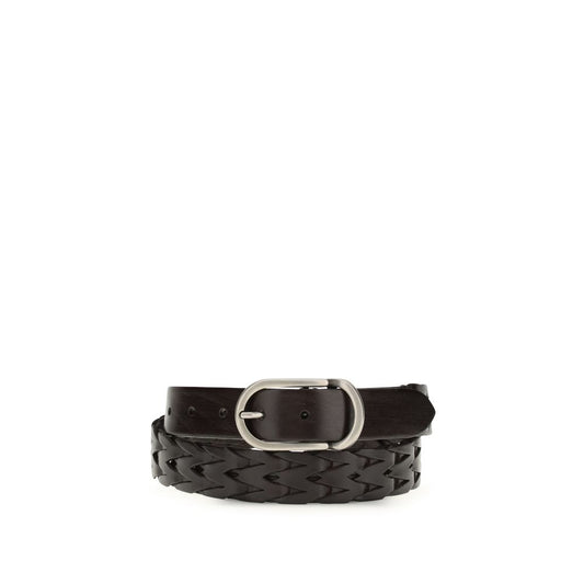 Black Calf Leather Bos Taurus Belt