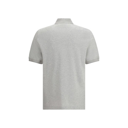 Gray Cotton Polo Shirt