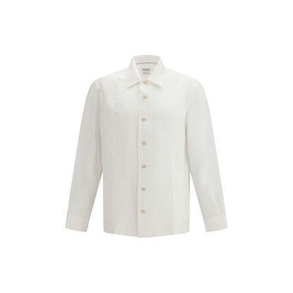 White Linen Dress Shirt