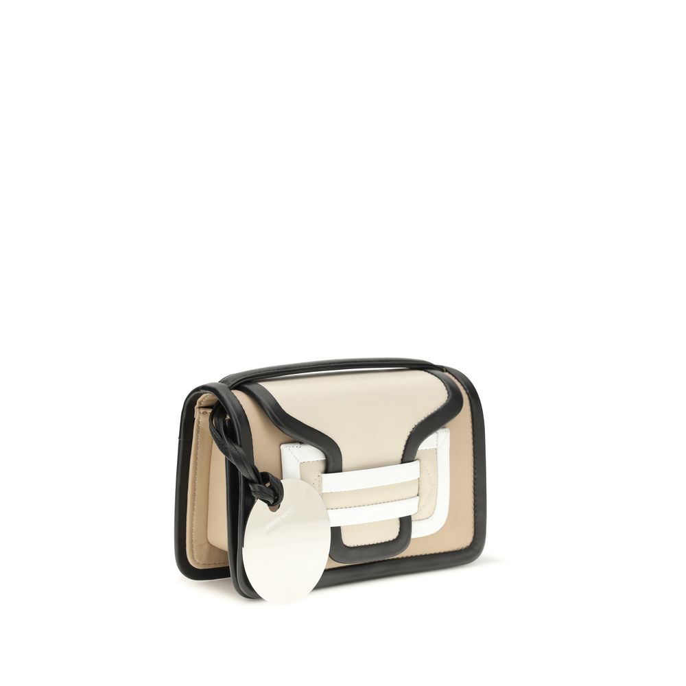Beige Calf Leather Bos Taurus Shoulder Bag