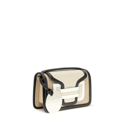 Beige Calf Leather Bos Taurus Shoulder Bag