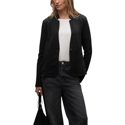 Black Cotton Blazer