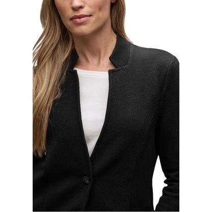 Black Cotton Blazer