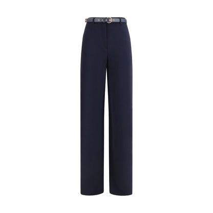 Blue Triacetate Dress Pants