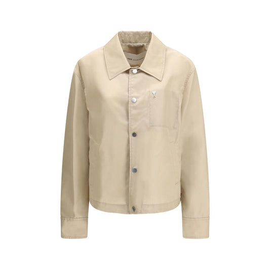 Beige Polyamide Trench Coat