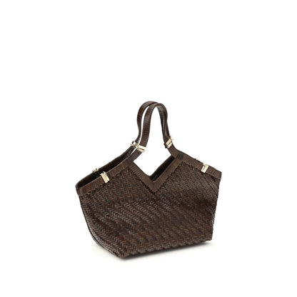 Brown Buffalo Leather Handbag