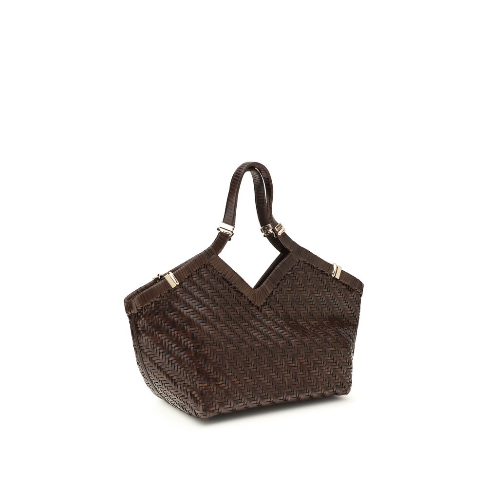 Brown Buffalo Leather Handbag