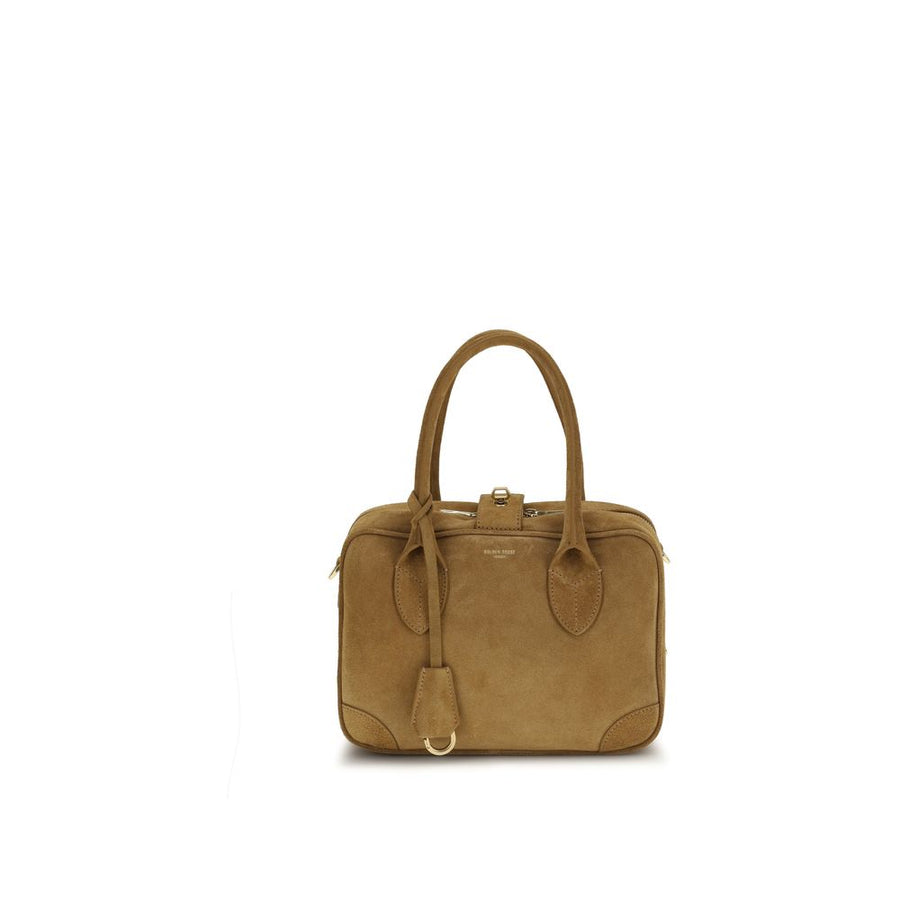 Beige Calf Leather Bos Taurus Shoulder Bag
