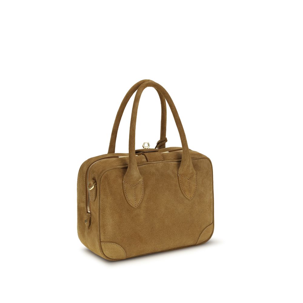 Beige Calf Leather Bos Taurus Shoulder Bag