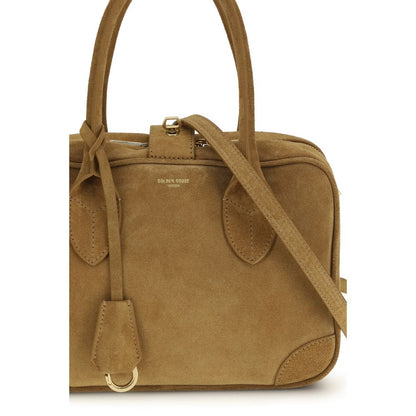 Beige Calf Leather Bos Taurus Shoulder Bag