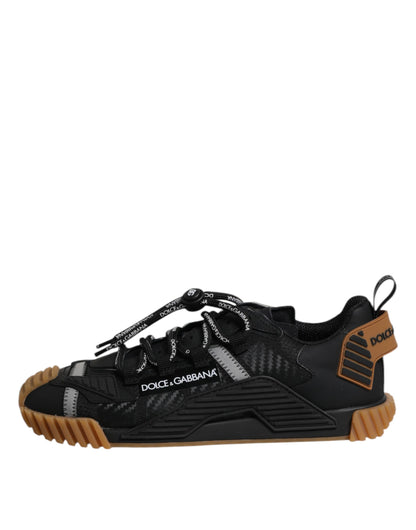 Black Logo Lace Up Low Top NS1 Sneakers Shoes