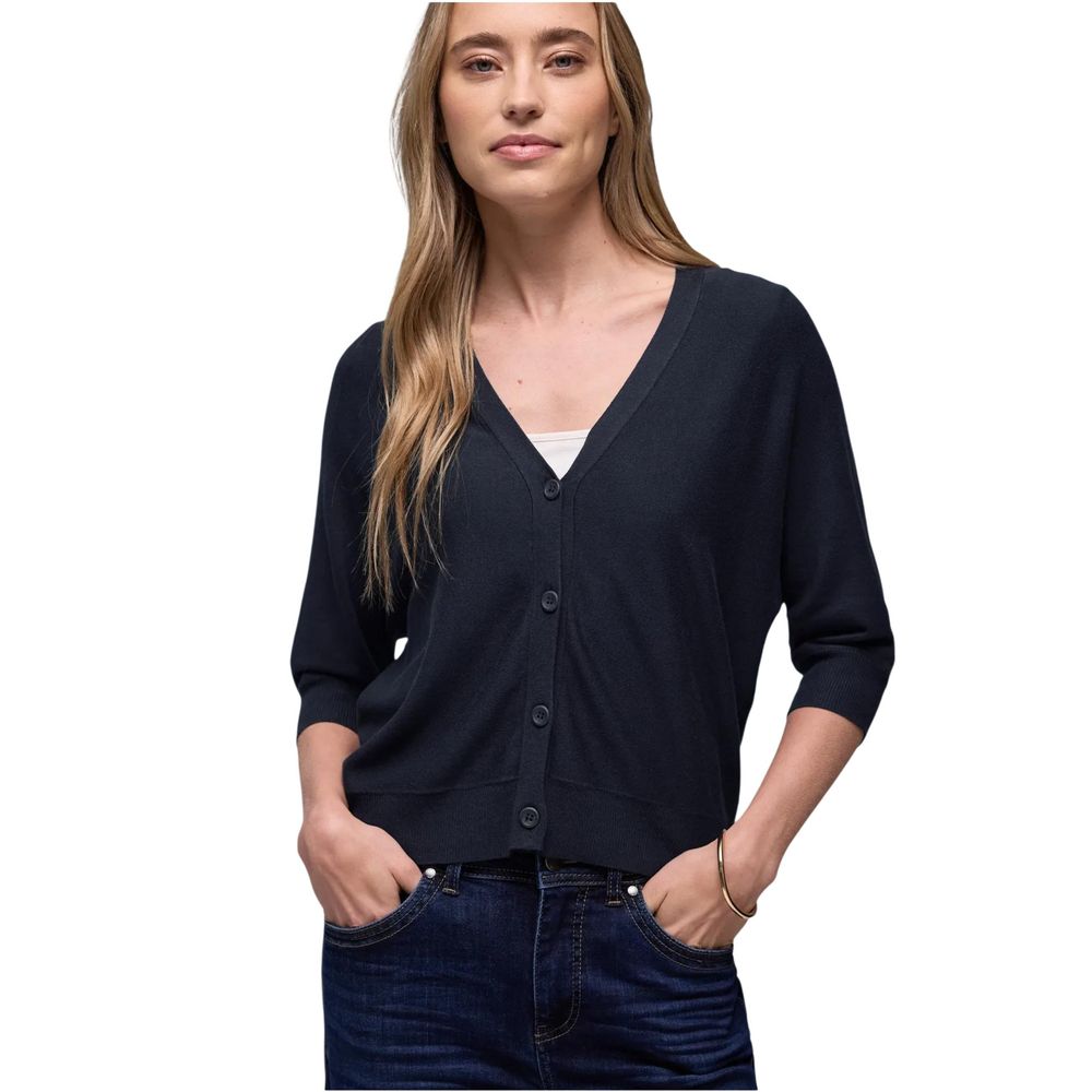Blue Viscose Cardigan