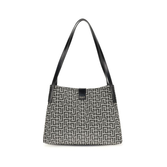 Black Cotton Shoulder Bag