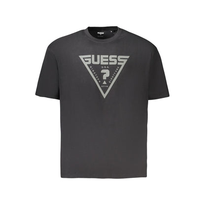 Black Cotton Men's T-Shirt