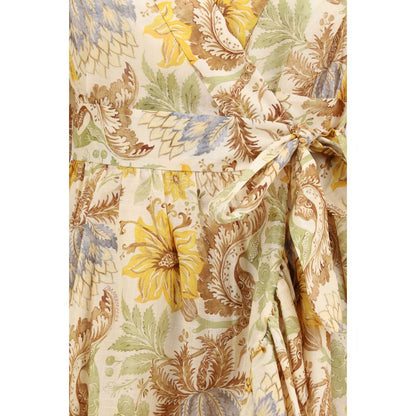 Bicolor Cotton Casual Dress