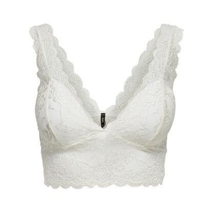 White Polyester Bra