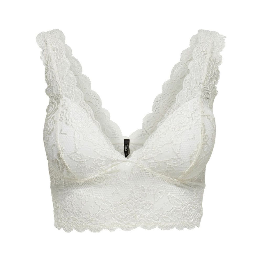 White Polyester Bra