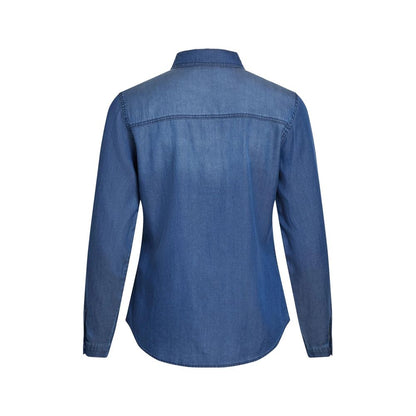 Blue Cotton Blouse