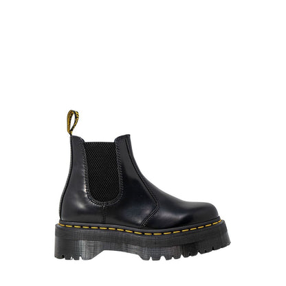 Black Leather Ankle Boots