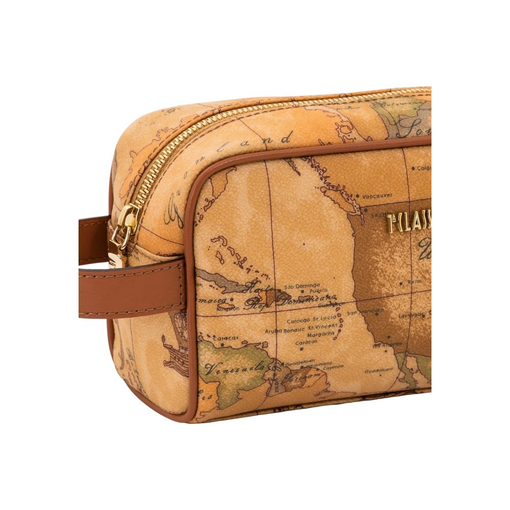 Beige Cotton Clutch Bag