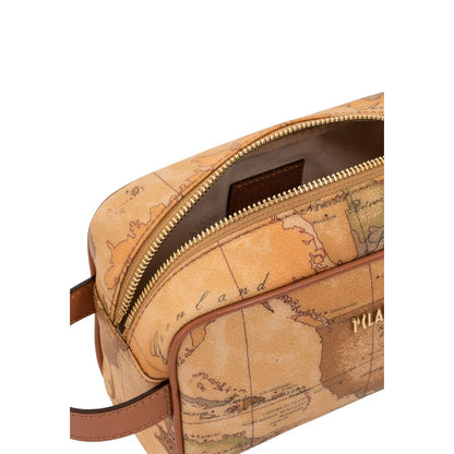 Beige Cotton Clutch Bag