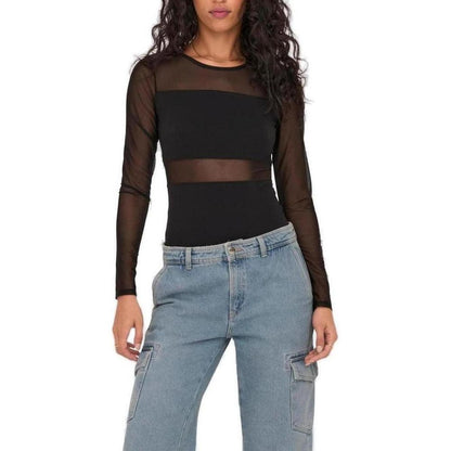 Black Cotton Bodysuit