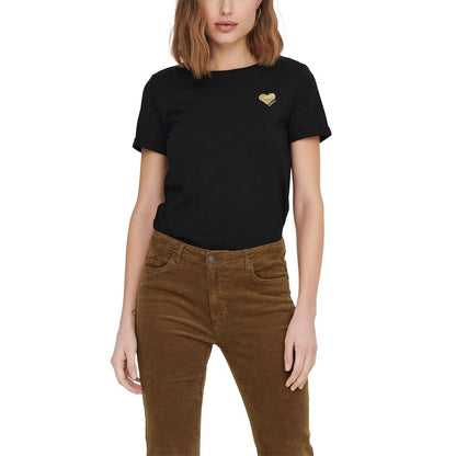 Black Cotton T-Shirt