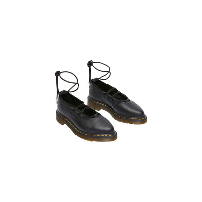 Black Leather Platform Pumps