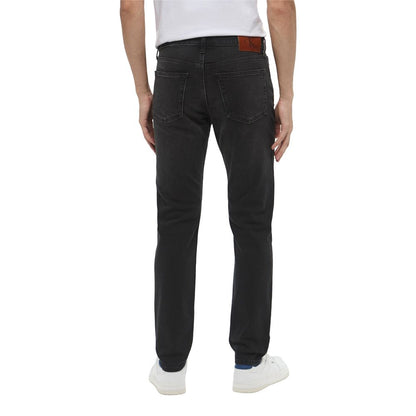 Black Cotton Skinny Jeans