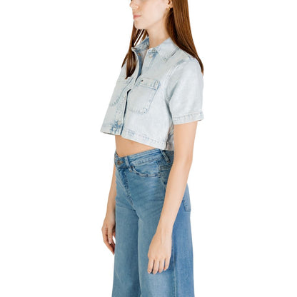 Light Blue Recycled Cotton Shortsleeve Shirt