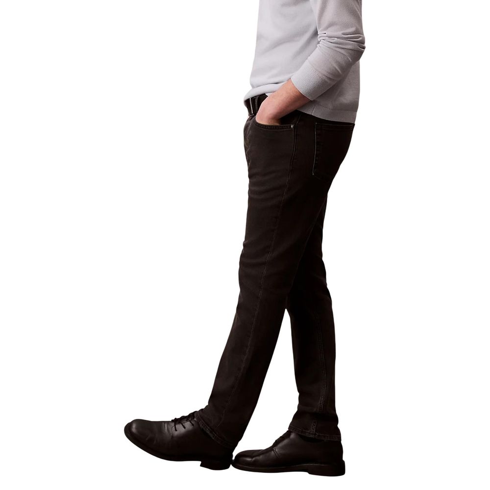 Black Cotton Skinny Jeans