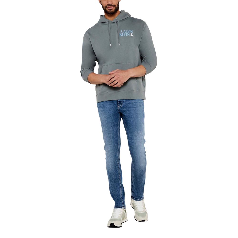 Gray Cotton Hoodie