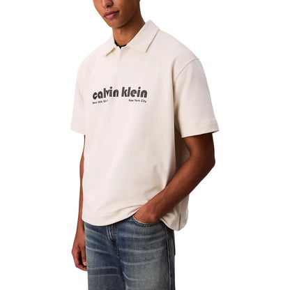 White Cotton Polo Shirt