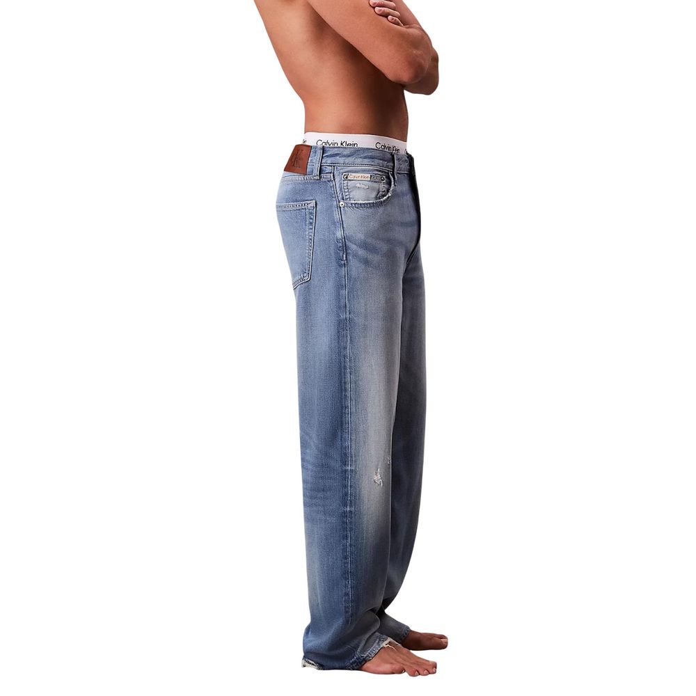 Blue Lyocell Relaxed Fit Jeans