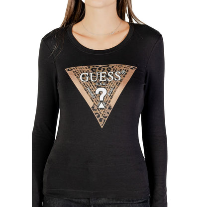 Black Cotton Long Sleeve T-Shirt