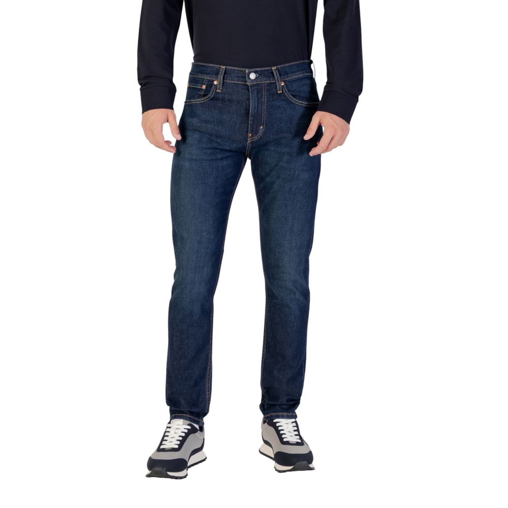 Blue Cotton Slim Fit Jeans