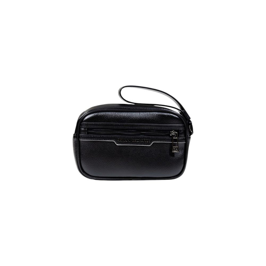 Black Polyester Clutch Bag