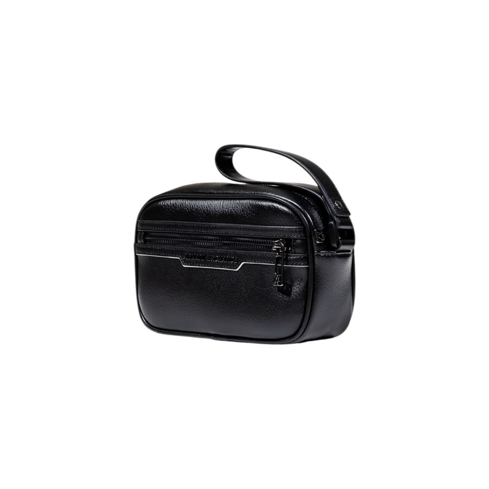 Black Polyester Clutch Bag