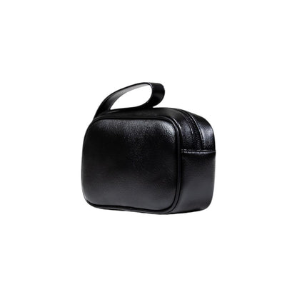 Black Polyester Clutch Bag